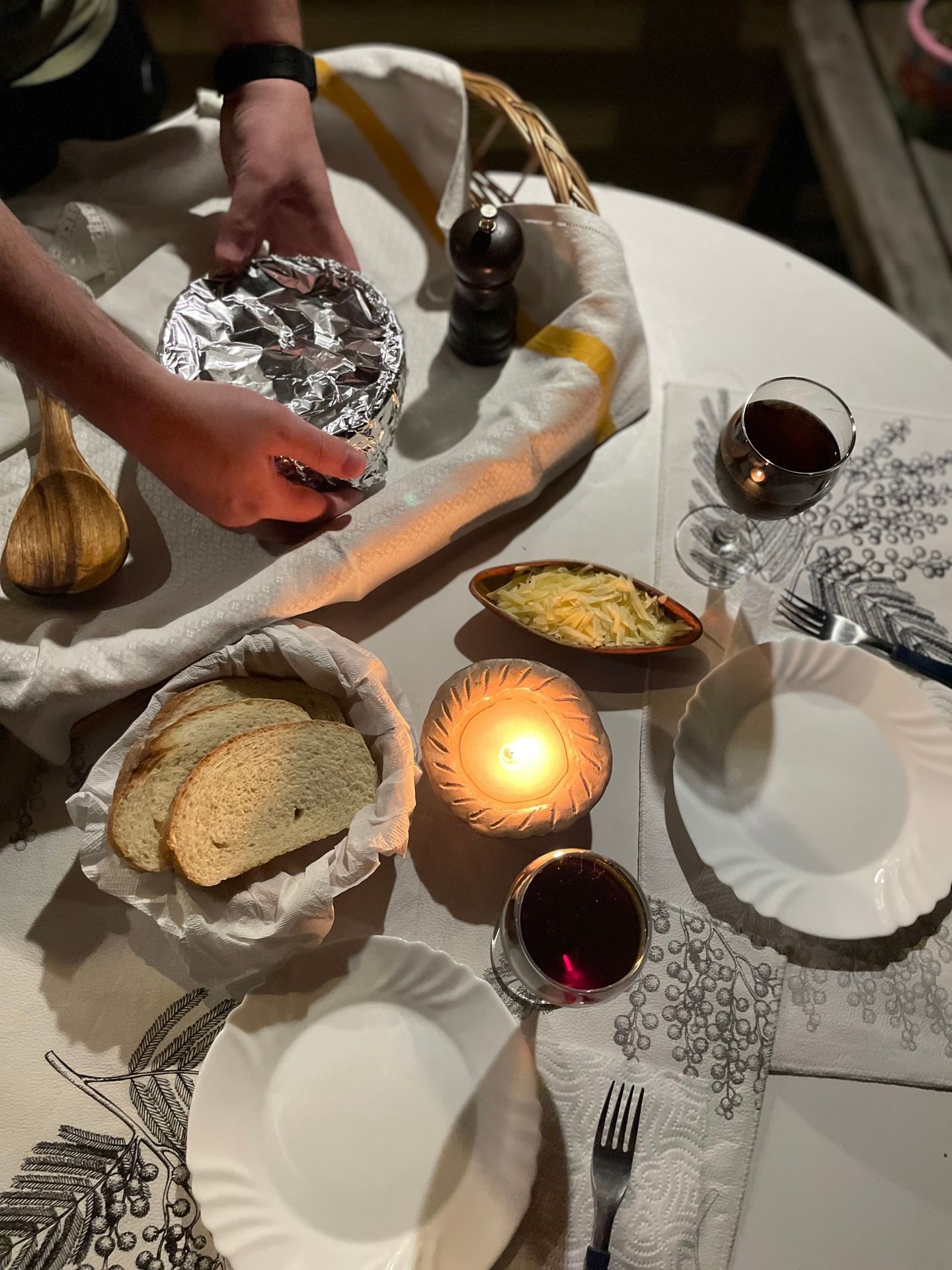 Servicios de almuerzo y cena